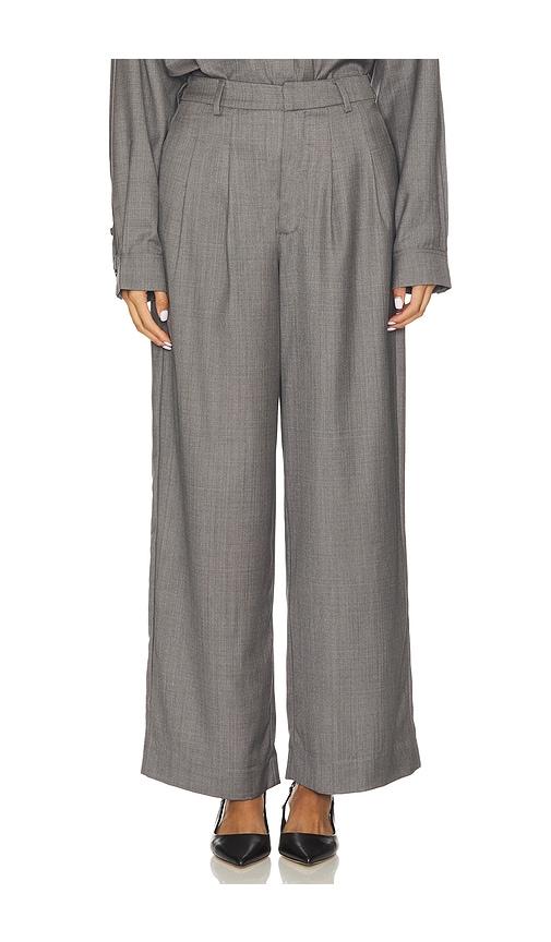 Gestuz Zeffy High Waisted Pants in Grey by GESTUZ