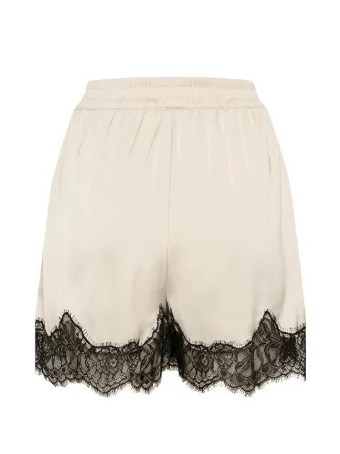 Lalou lace-trim shorts by GESTUZ