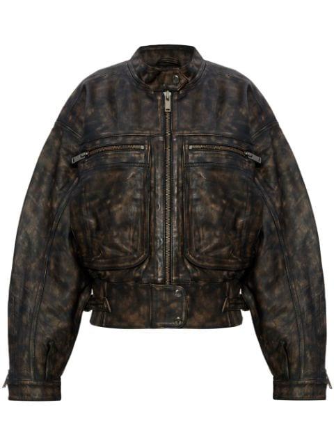 Lineragz leather jacket by GESTUZ