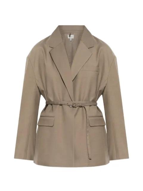 belted single-breasted blazer by GESTUZ