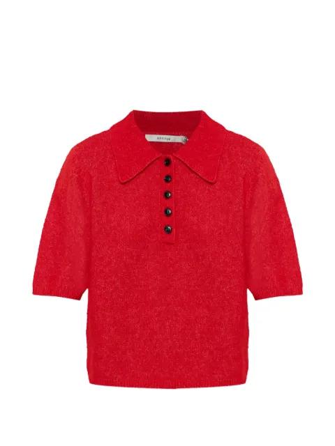 buttoned polo knitwear by GESTUZ
