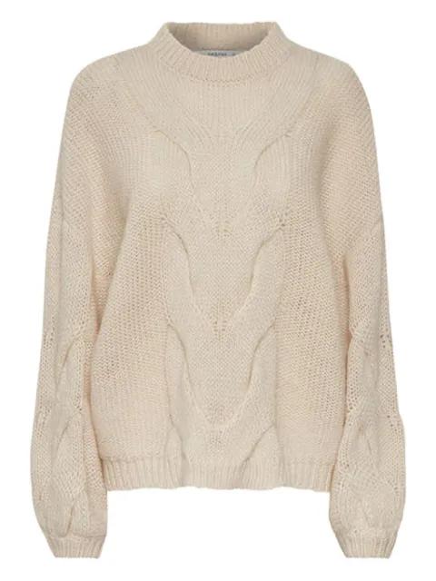 cable-knit crew-neck sweater by GESTUZ