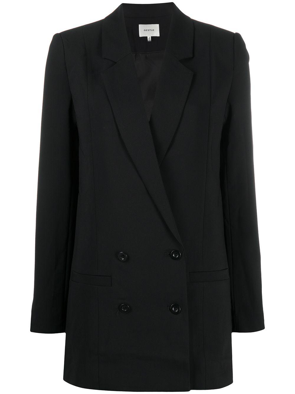 double-breasted longline blazer by GESTUZ