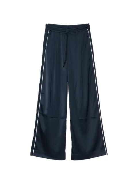 drawstring stripe trousers by GESTUZ