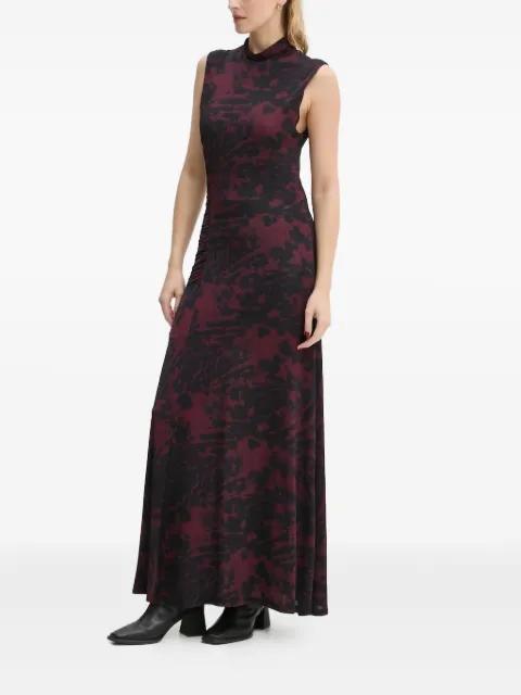 high-neck printed dress by GESTUZ