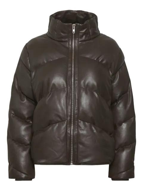 quilted leather jacket by GESTUZ
