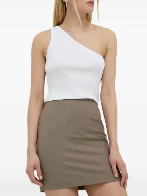 zip-fastening mini skirt by GESTUZ
