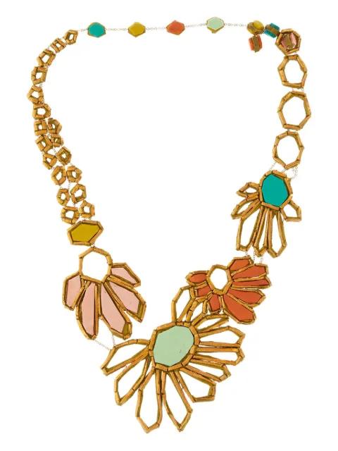 floral-motif necklace by GFW