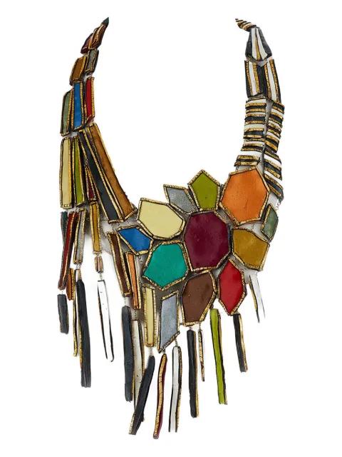 handmade geometrical-shapes necklace by GFW