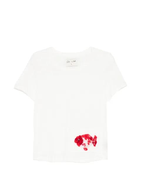 appliqué pocket T-shirt by GG IN RED