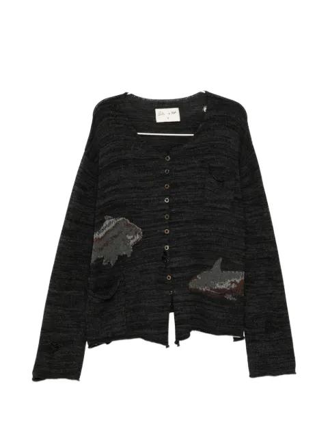 graphic cardigan by GG IN RED