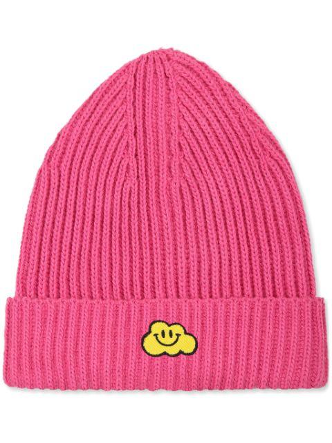 cloud-appliqué beanie by GHAYME