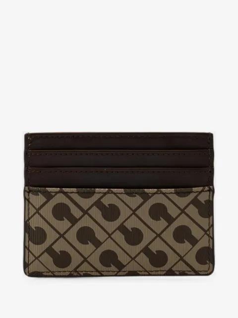Millerighe logo-print card holder by GHERARDINI