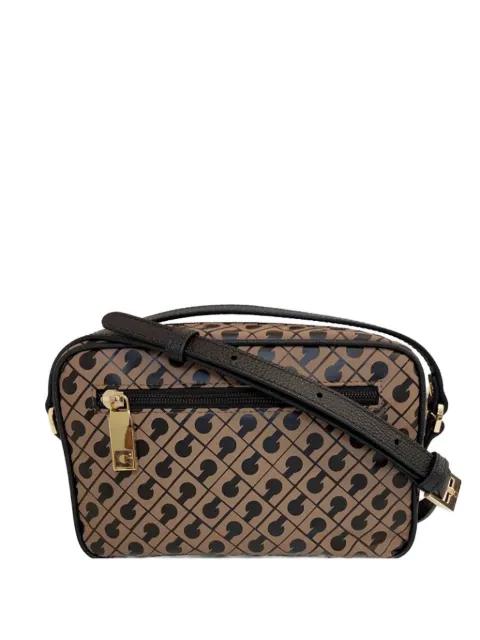 logo-pattern camera crossbody bagcrossbody camera pattern satchel bag by GHERARDINI
