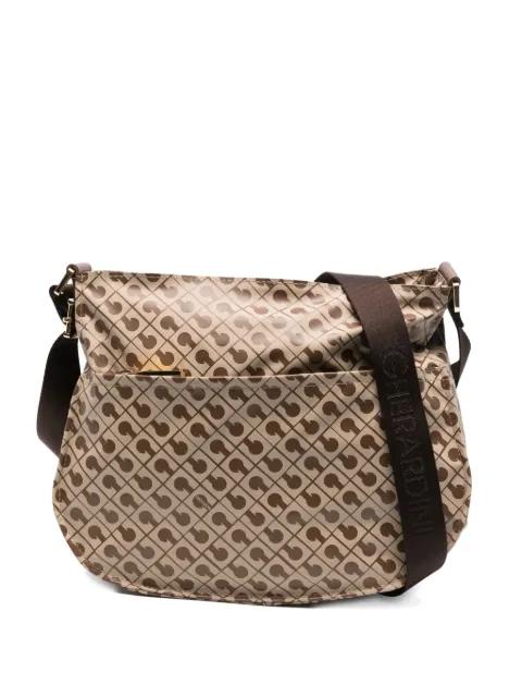 monogram-pattern satchel bag by GHERARDINI
