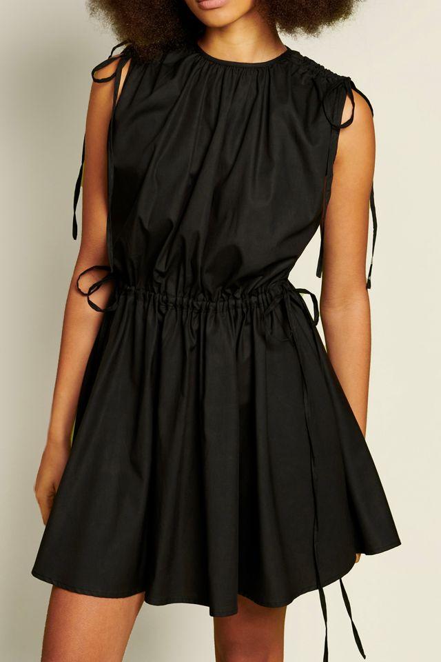 Ghospell Gilia Drawstring Tie Mini Dress by GHOSPELL