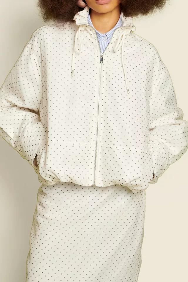 Ghospell Spira Polka Dot Zip-Up Jacket by GHOSPELL
