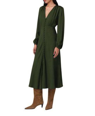 Francesca Crepe Button Up Midi Dress by GHOST LONDON