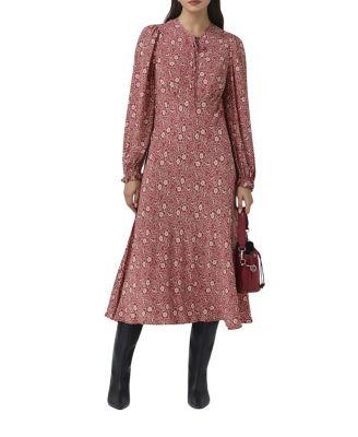 Stella Floral Crepe Tie Front Midi Dress by GHOST LONDON