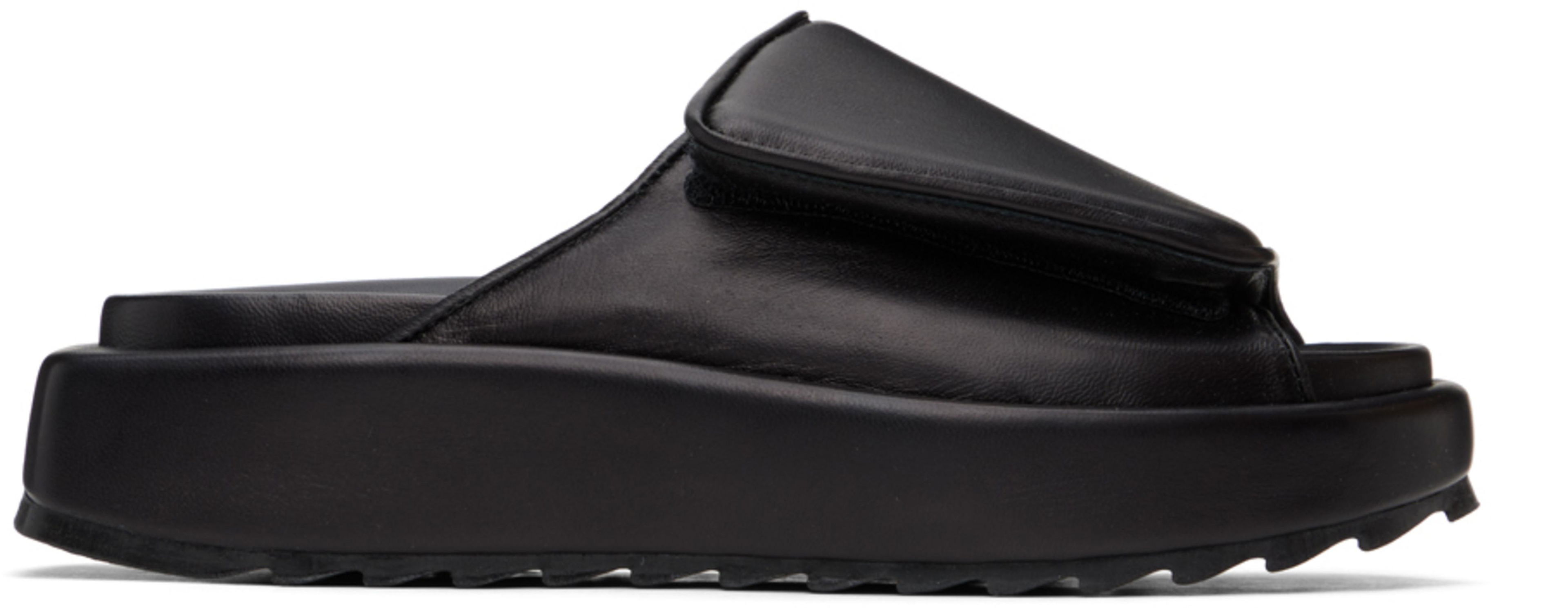 Black Gia 1 Sandals by GIA BORGHINI