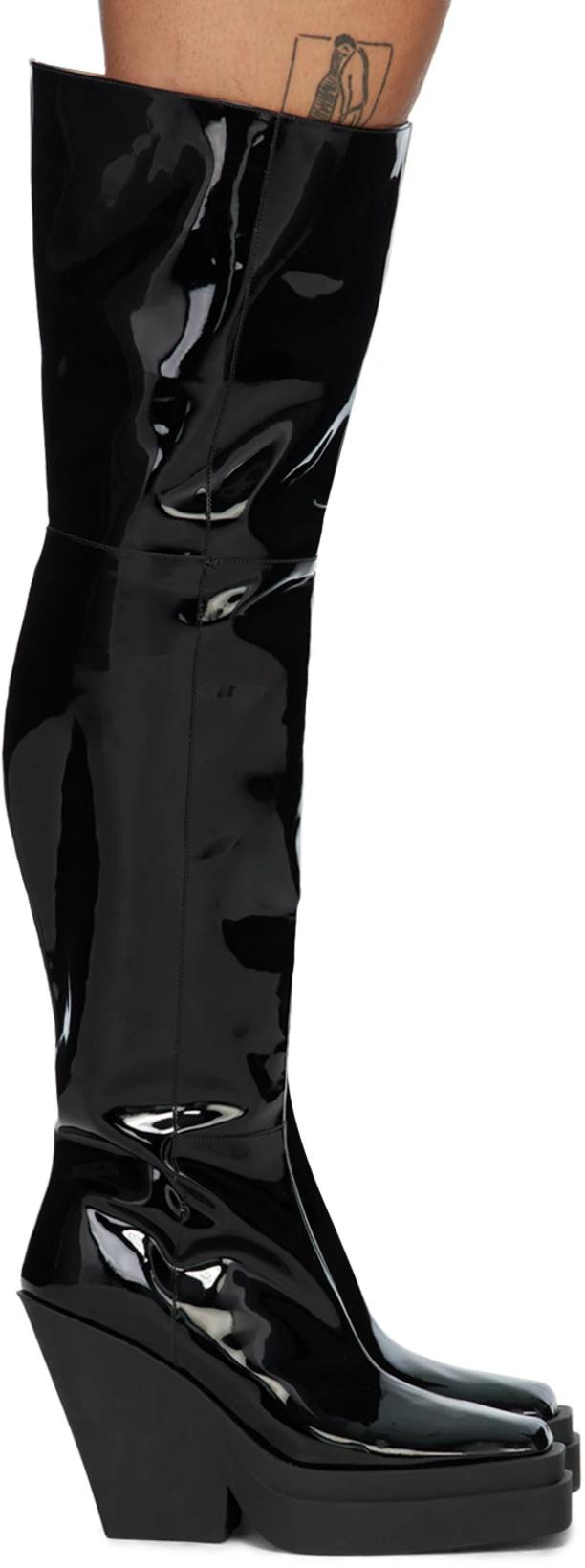 Black Gia 31 Boots by GIA BORGHINI
