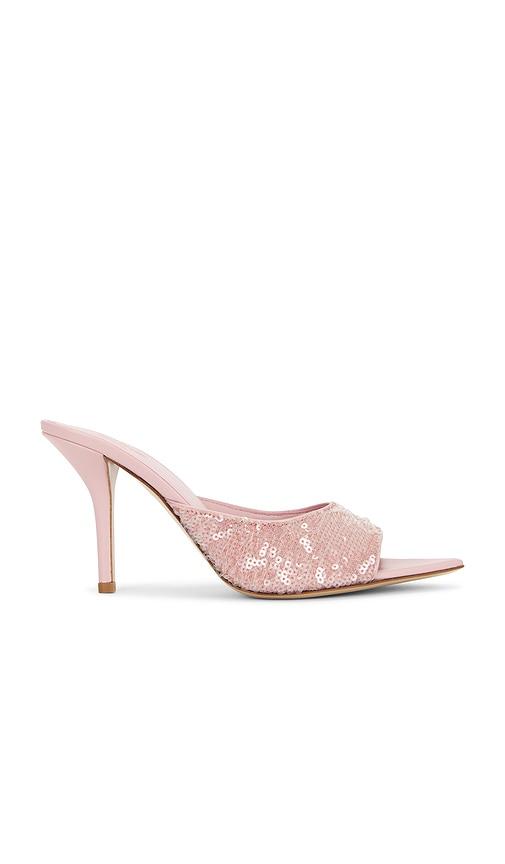 GIA BORGHINI Perni04 Paillettes Heel in Rose by GIA BORGHINI
