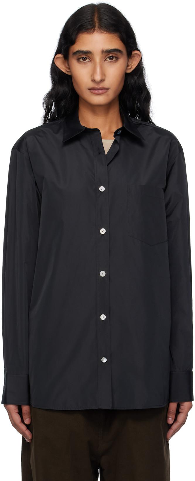 Black Solace Shirt by GIA STUDIOS