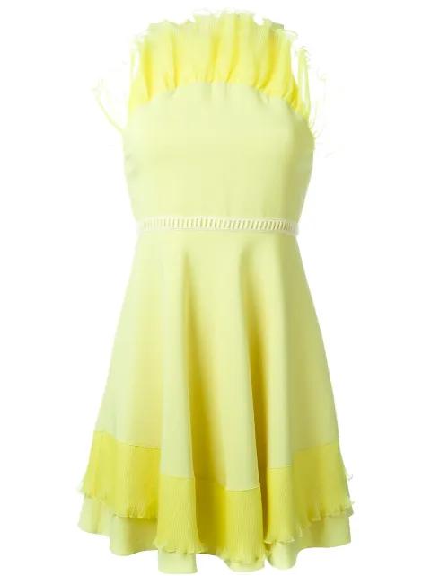 ruffled cady mini dress by GIAMBA