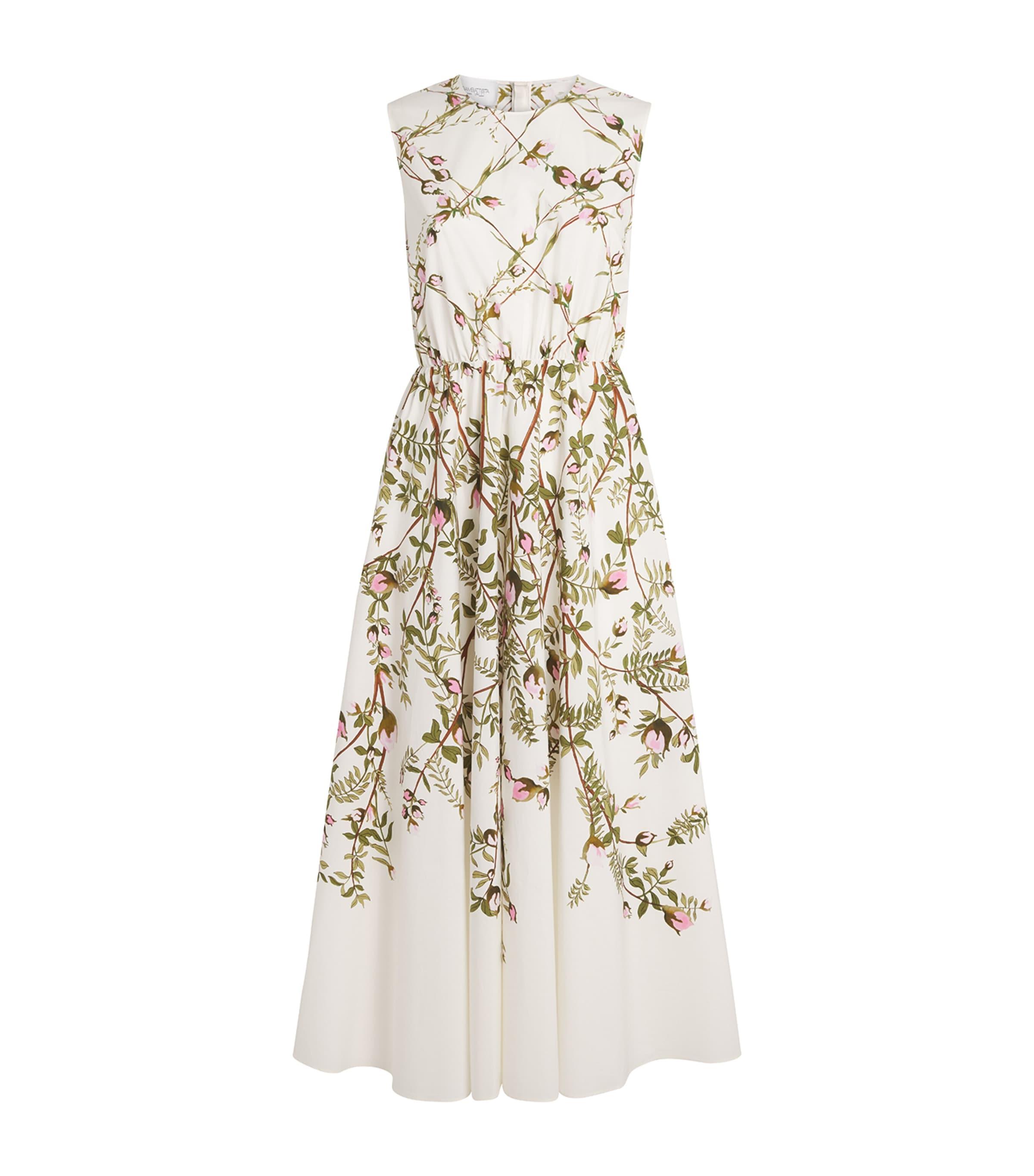 Cotton Floral Maxi Dress by GIAMBATTISTA VALLI