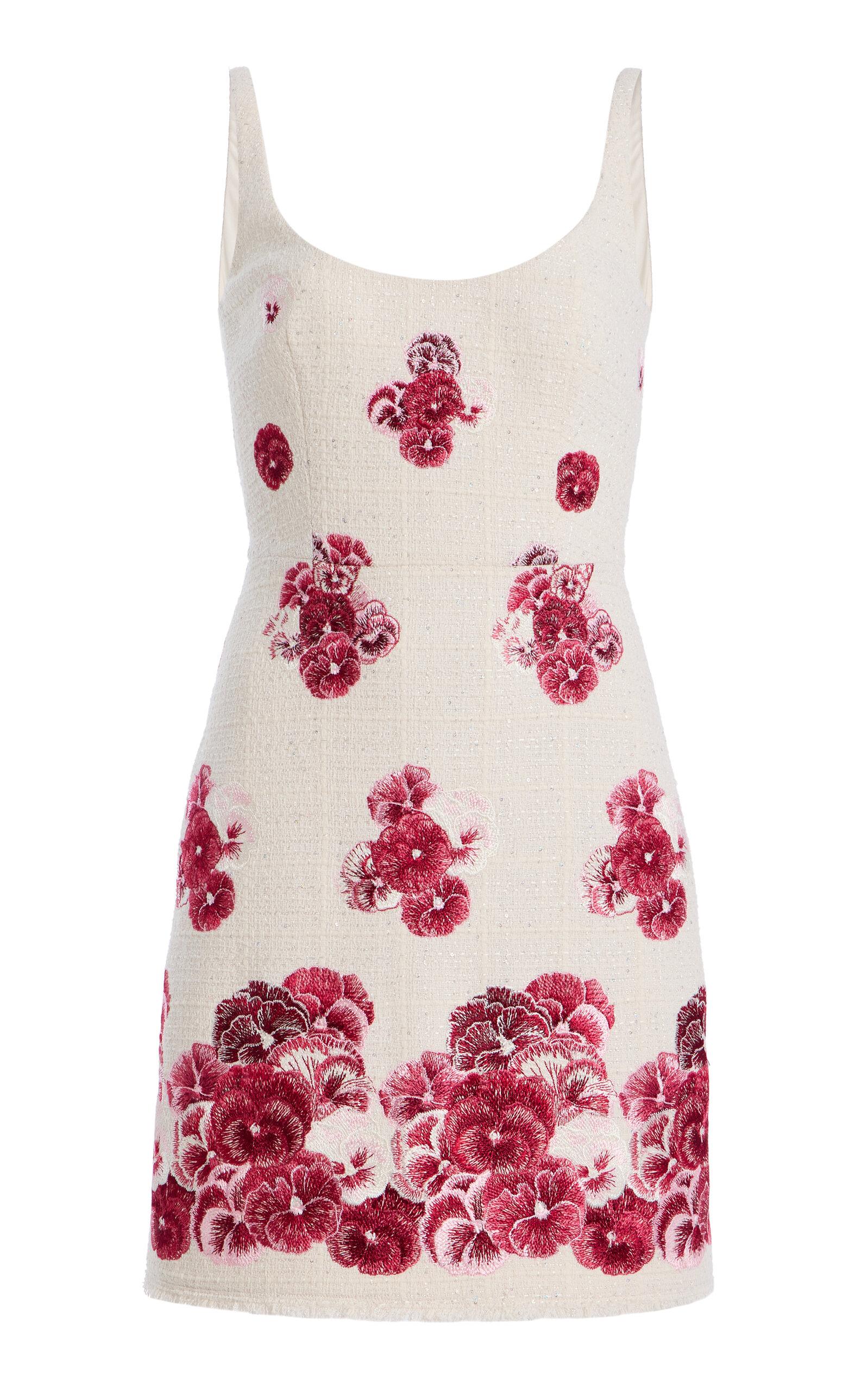 Giambattista Valli Floral Cotton-Blend Boucle-Tweed Mini Dress - Moda Operandi by GIAMBATTISTA VALLI