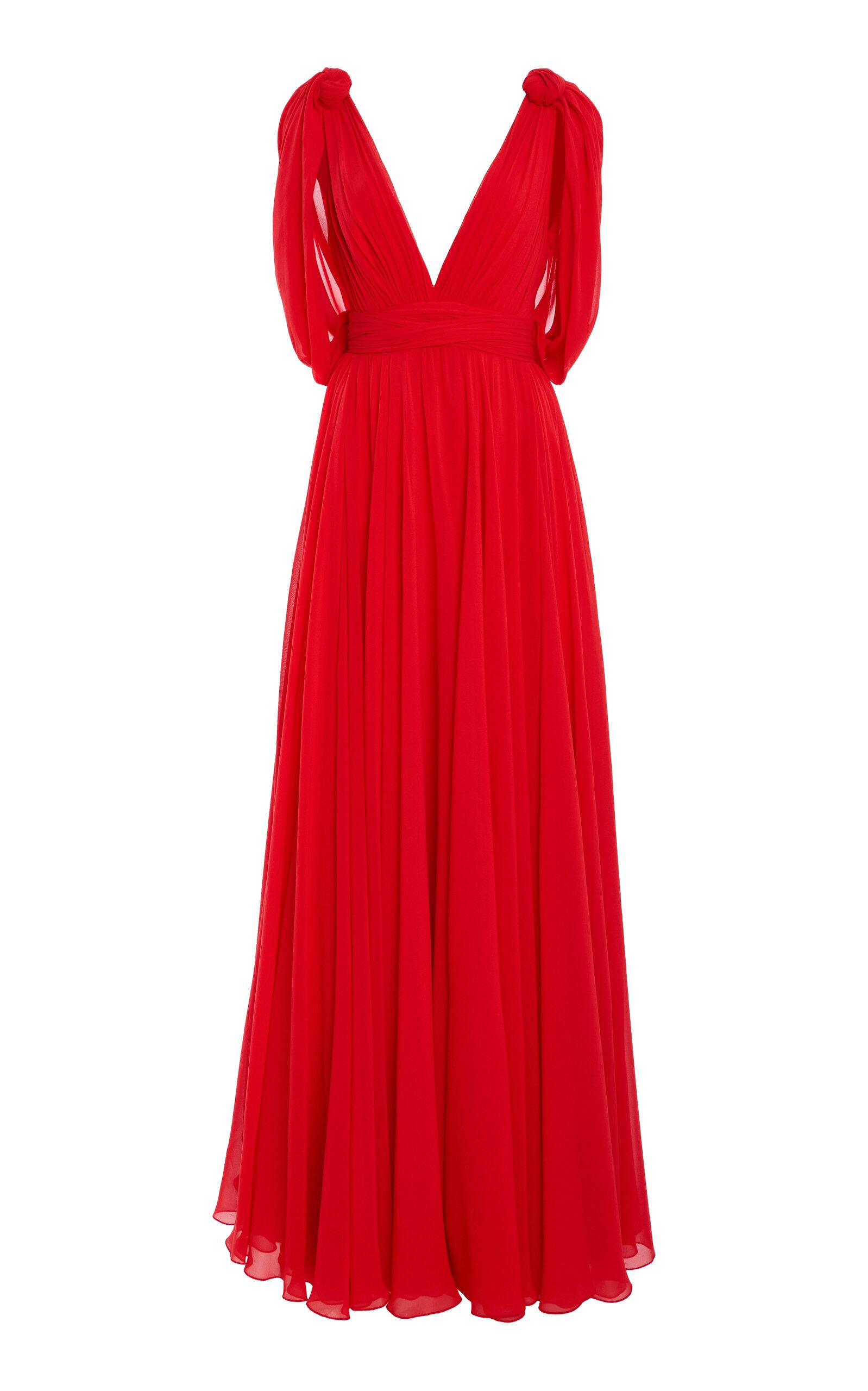 Giambattista Valli Gathered Georgette Dress - Moda Operandi by GIAMBATTISTA VALLI