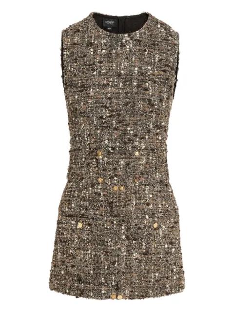 bouclé button-detail mini dress by GIAMBATTISTA VALLI