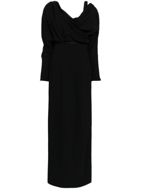 draped belted midi dress by GIAMBATTISTA VALLI