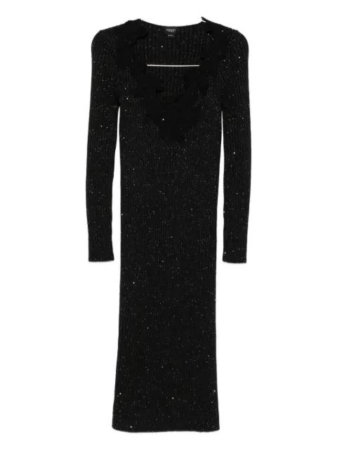 embellished ribbed-knit dress by GIAMBATTISTA VALLI