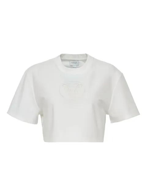 embroidered logo cropped T-shirt by GIAMBATTISTA VALLI