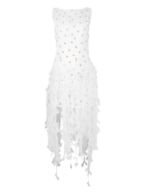 floral-applique midi dress by GIAMBATTISTA VALLI