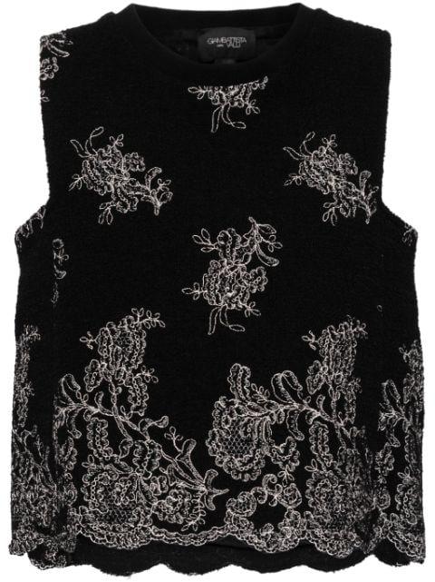 floral-embroidered tank top by GIAMBATTISTA VALLI