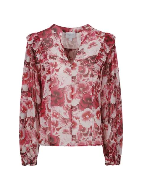 floral-print ruffled blouse by GIAMBATTISTA VALLI