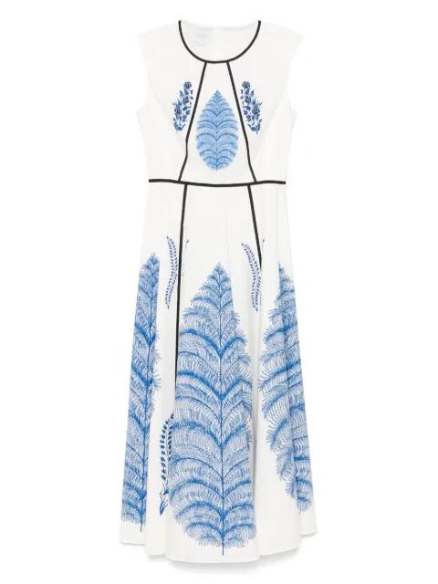 foral-print midi dress by GIAMBATTISTA VALLI