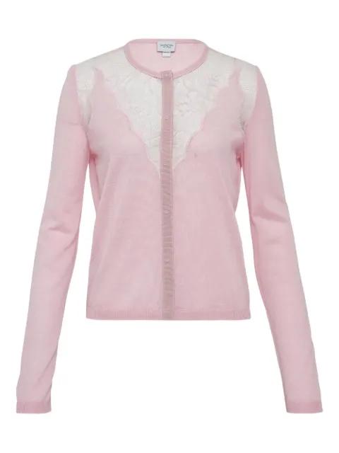 lace-detailing cardigan by GIAMBATTISTA VALLI