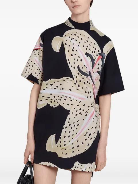 lily-print poplin blouse by GIAMBATTISTA VALLI