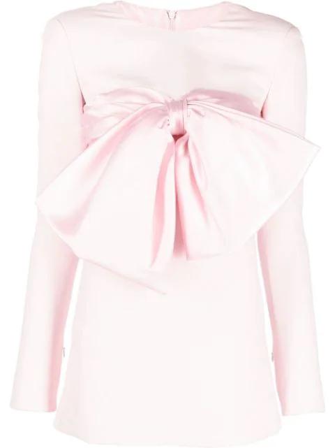 oversize-bow mini dress by GIAMBATTISTA VALLI