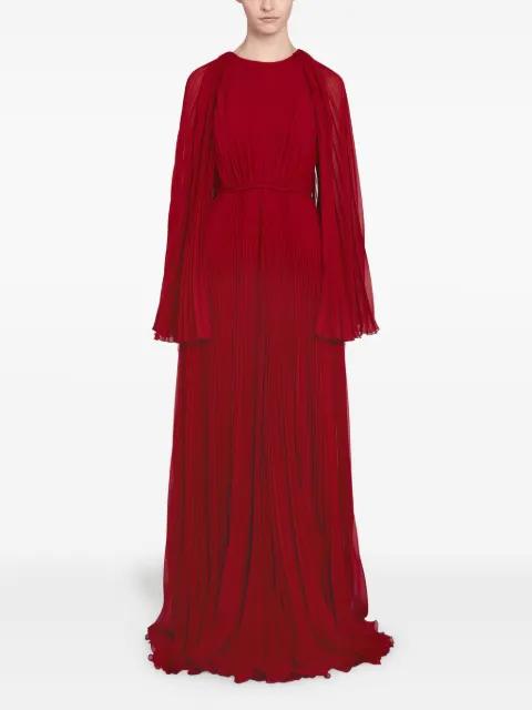 pleated cape-detail dress by GIAMBATTISTA VALLI
