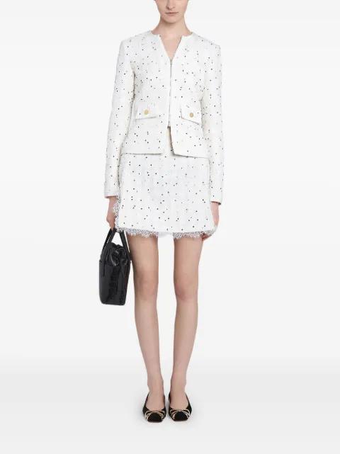 polka-dot lace-trim mini skirt by GIAMBATTISTA VALLI