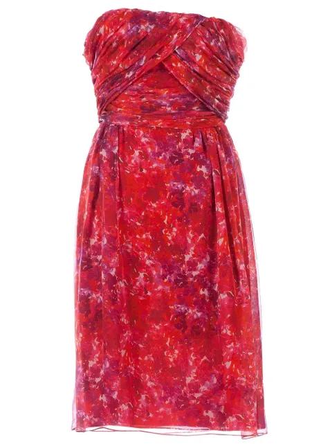 printed strapless dress by GIAMBATTISTA VALLI