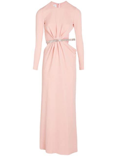 rhinestone embellished long dress by GIAMBATTISTA VALLI