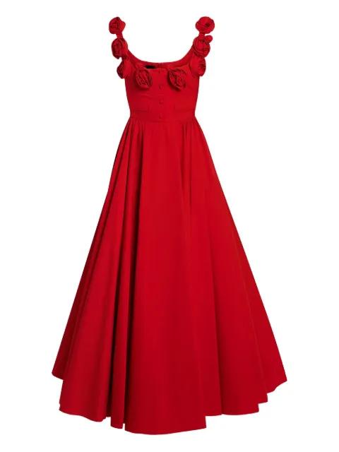 rose-embellished maxi dress by GIAMBATTISTA VALLI
