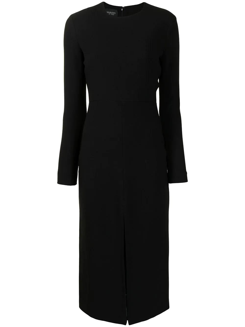 round neck long-sleeved midi dress by GIAMBATTISTA VALLI