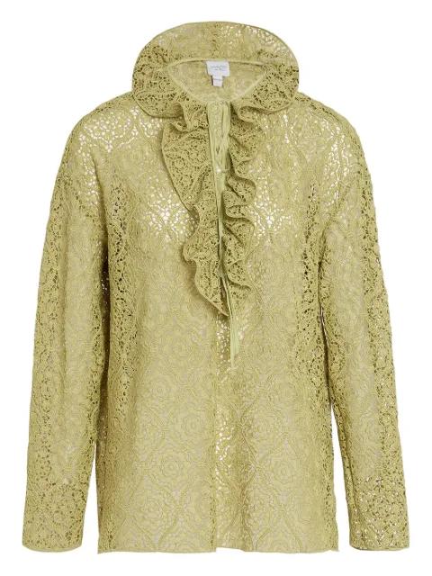ruffled lace blouse by GIAMBATTISTA VALLI
