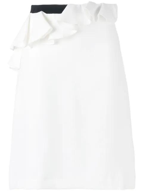 ruffled straight skirt by GIAMBATTISTA VALLI